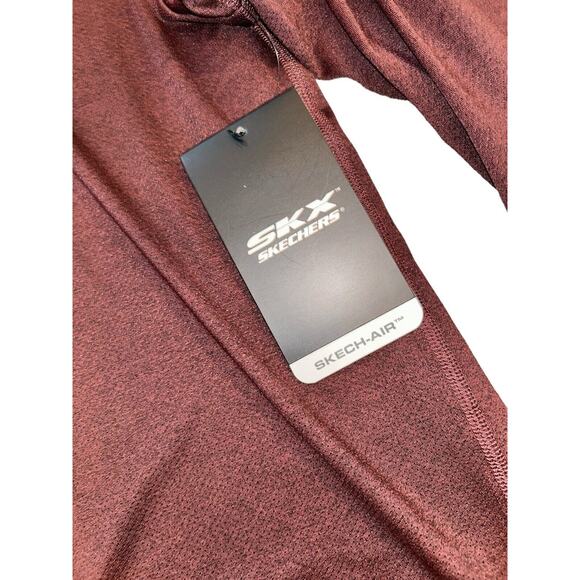 Skechers SKX Sketch-Air Maroon Athletic Running 1/4 Zip Up Jacket Men’s 2XL NWT - Picture 4 of 9